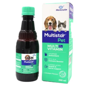 Multistar Pet Syrup Multivitamin Supplements for Dogs and Cats (200ml) by Mankind
