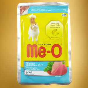 Me-O ADULT TUNA WITH CHICKEN IN JELLY 12*80GMS