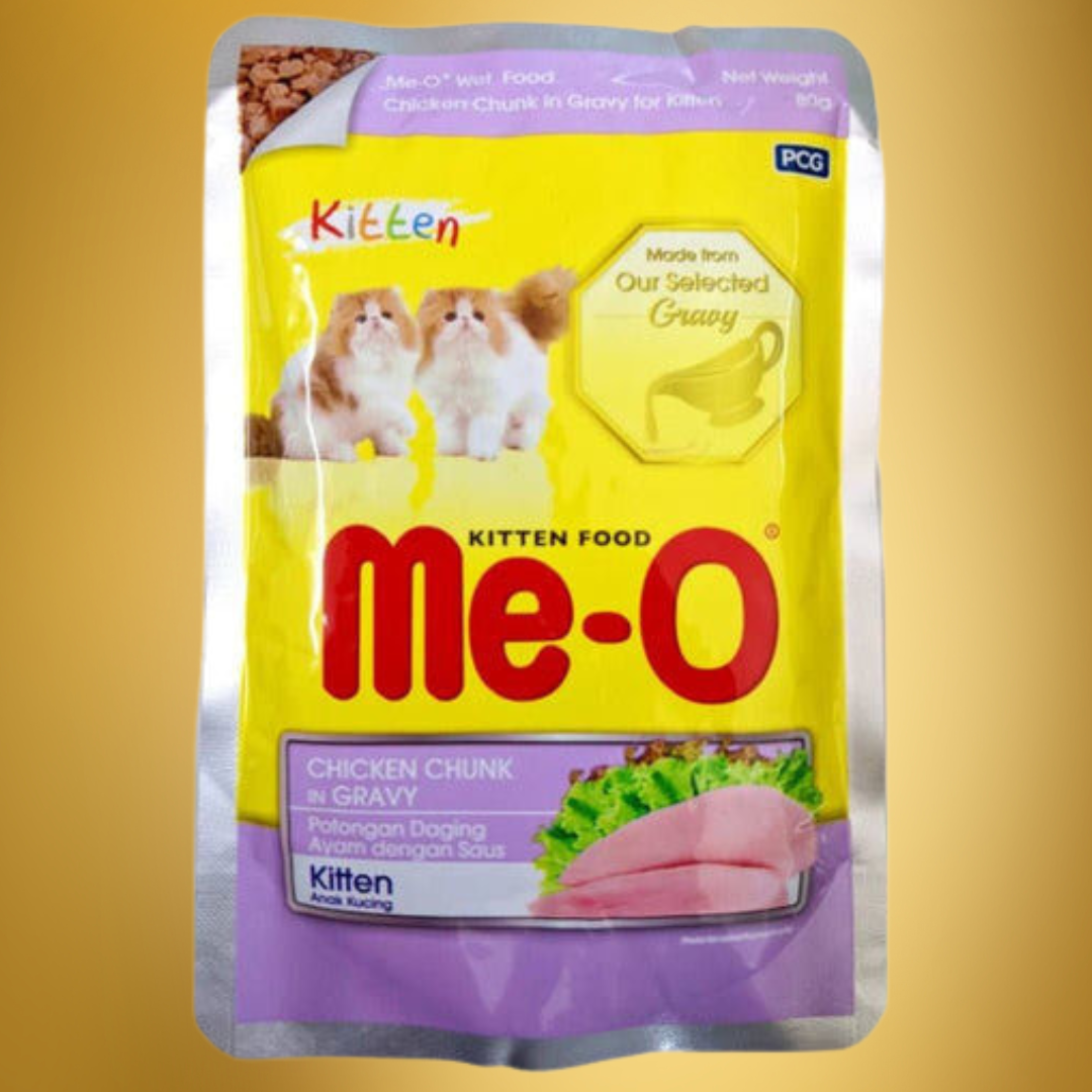 Me-O KITTEN CHICKEN CHUNK IN GRAVY 12*80 GMS