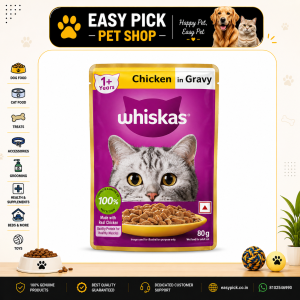 WHISKAS CHICKEN GRAVY 1+YEARS 80GMS*14