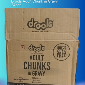 DROOLS ADULT CHUNK GRAVY 20+4 PCS