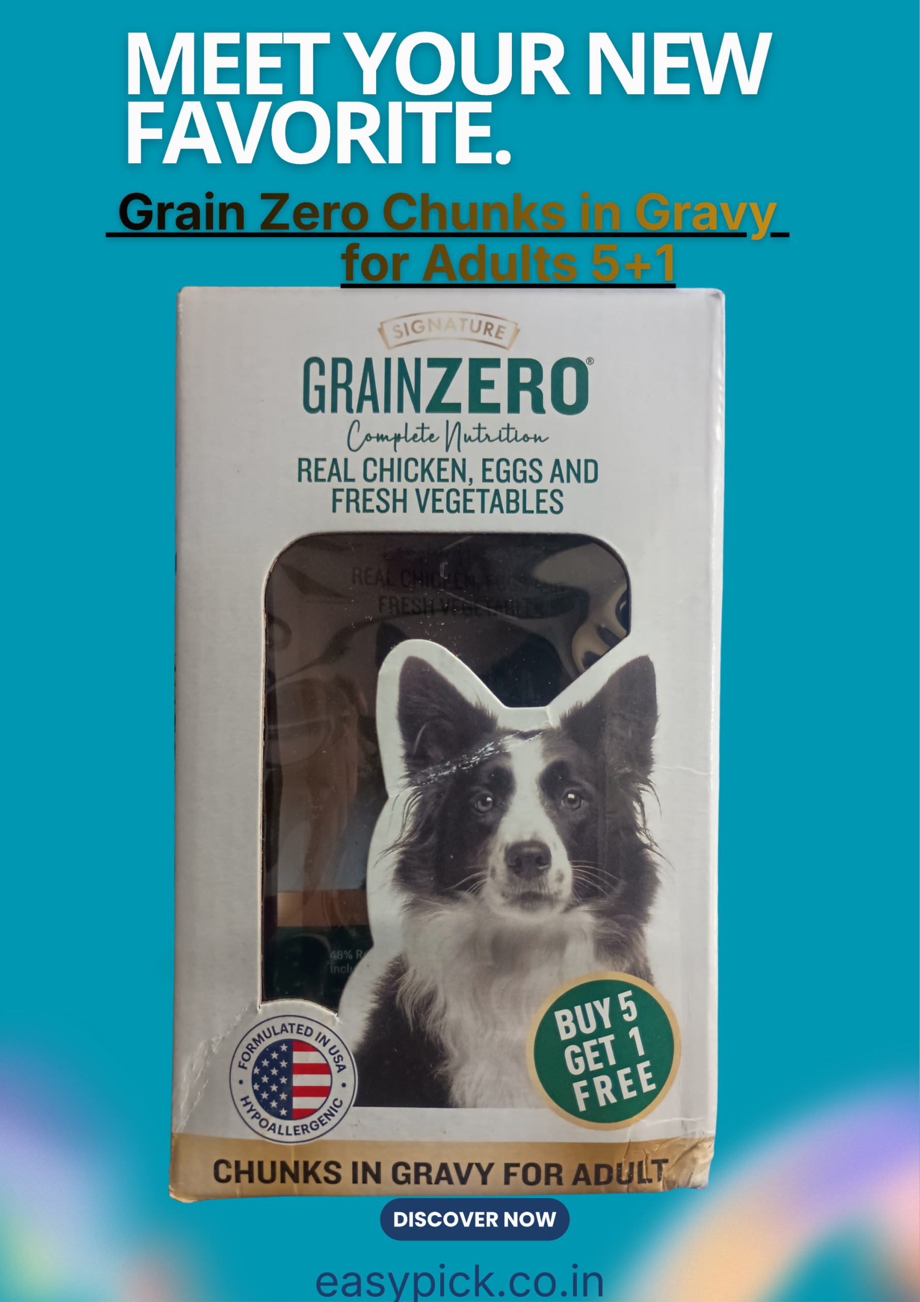 GRAIN ZERO CHUNKS IN GRAVY FOR ADULTS